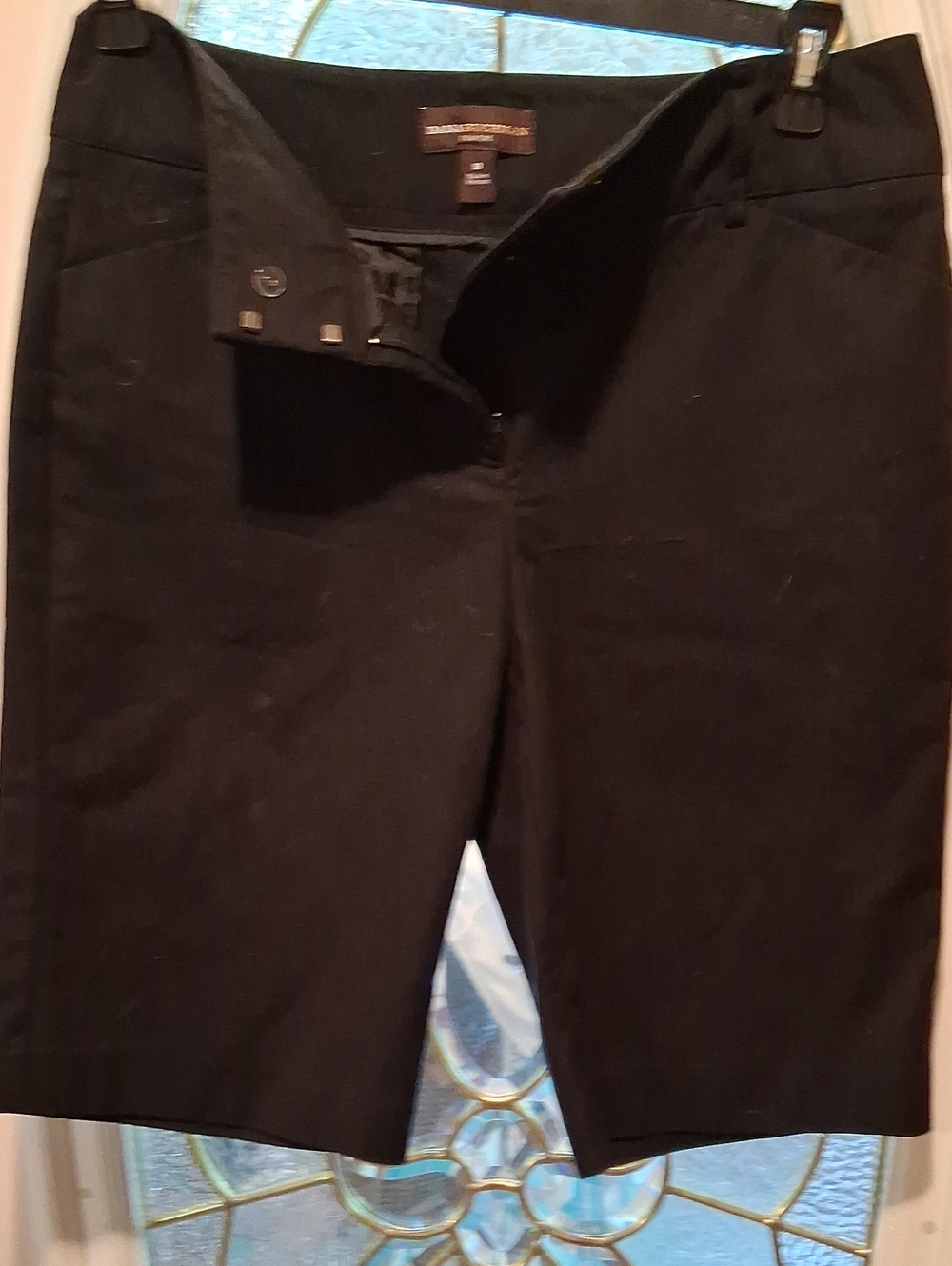 Dana Buchman Black Mid-Length Jean Shorts